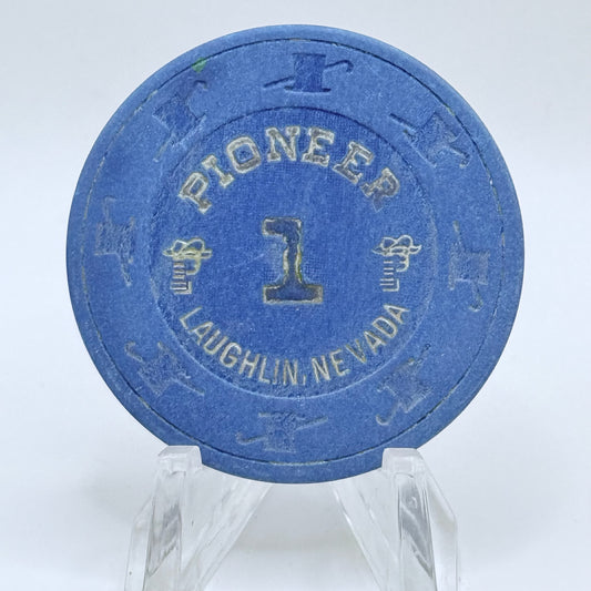 Pioneer Hotel & Gaming Hall Laughlin Nevada Series 201 Roulette Casino Chip N8946