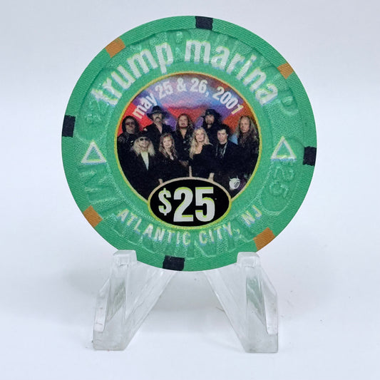 Trump Marina Huron Avenue Brigantine Blvd 2001 'Lynyrd Sknyrd' LE $25 Casino Chip