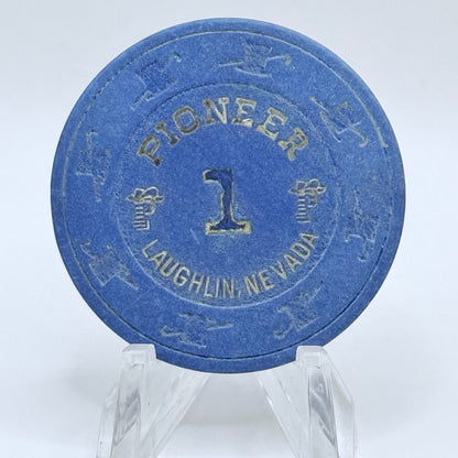 Pioneer Hotel & Gaming Hall Laughlin Nevada Series 201 Roulette Casino Chip N8946