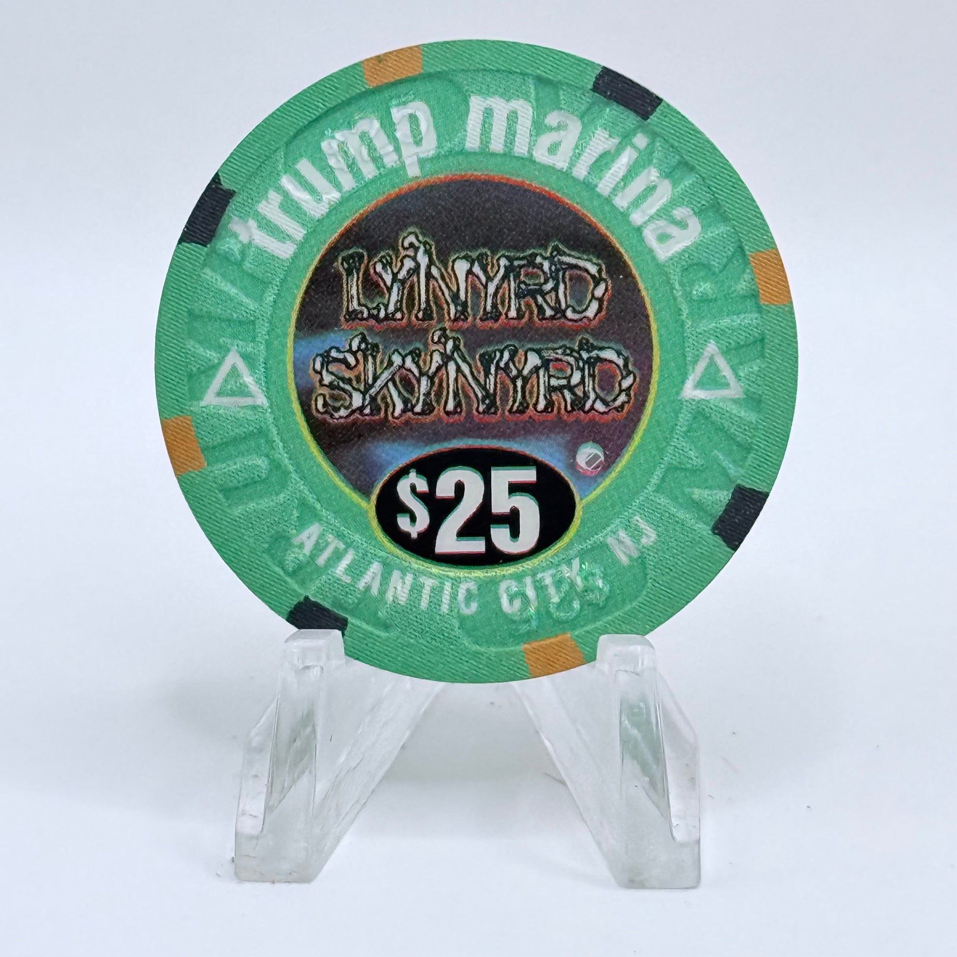 Trump Marina Huron Avenue Brigantine Blvd 2001 'Lynyrd Sknyrd' LE $25 Casino Chip
