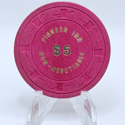Pioneer Inn Reno Nevada 1970s $5 NCV Casino Chip V1311