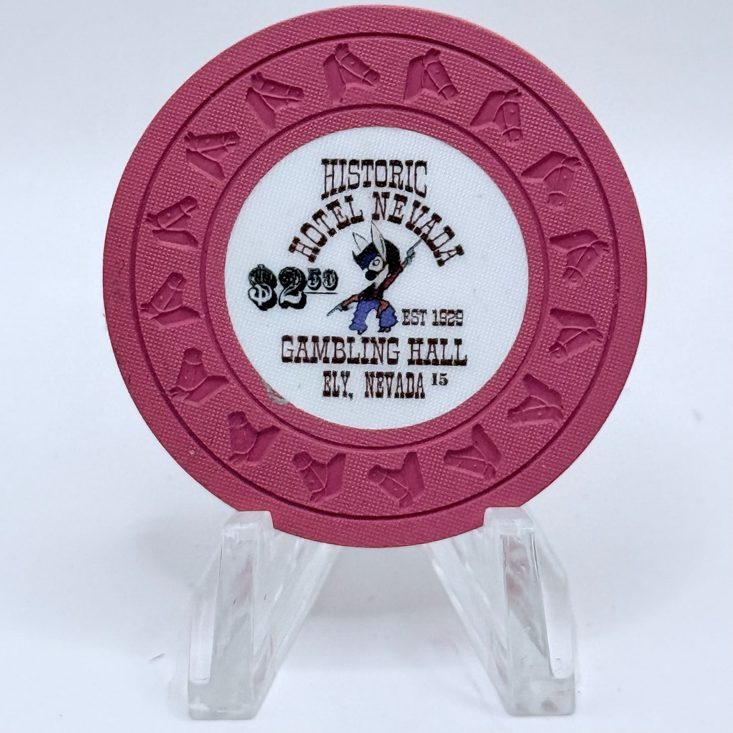 Hotel Nevada Ely Nevada 2015 Series 5 $2.50 Casino Chip D1954