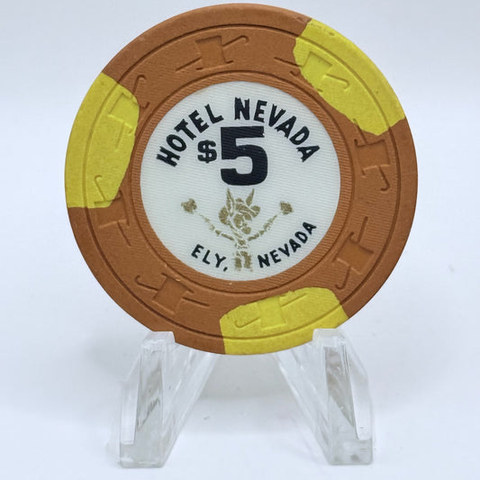 Hotel Nevada Ely Nevada 1981 $5 Casino Chip N3235