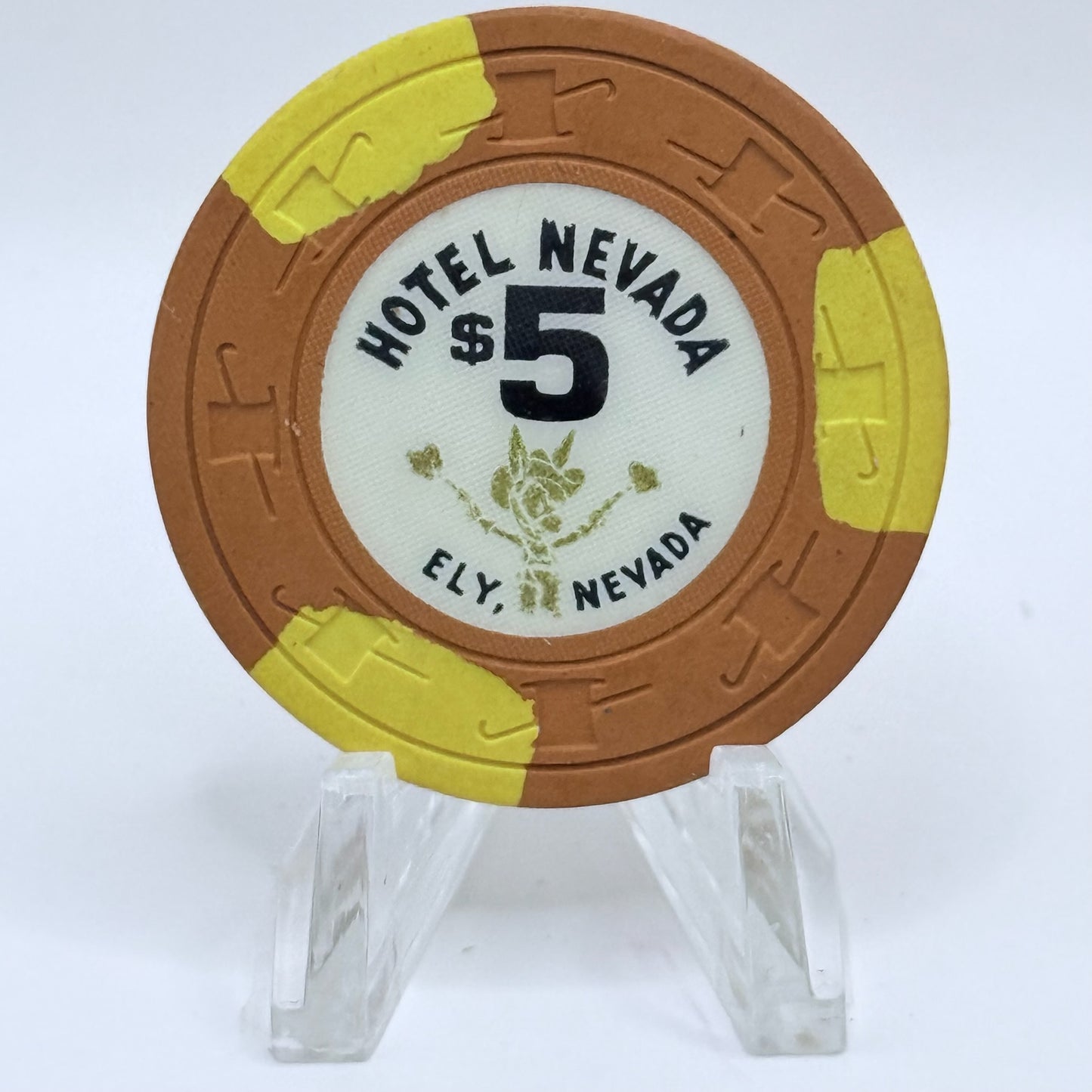 Hotel Nevada Ely Nevada 1981 $5 Casino Chip N3235