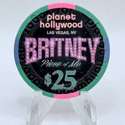 Planet Hollywood Las Vegas Nevada 'Britney Spears' 2013 LE $25 Casino Chip