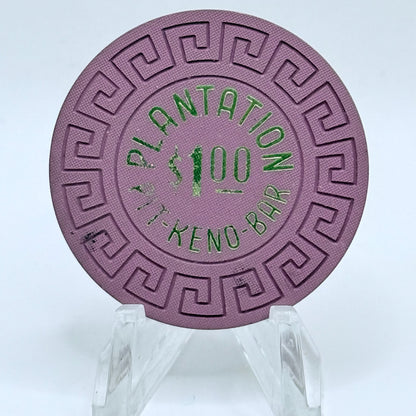 Plantation Sparks Nevada 1980 $1 NCV Casino Chip N5759