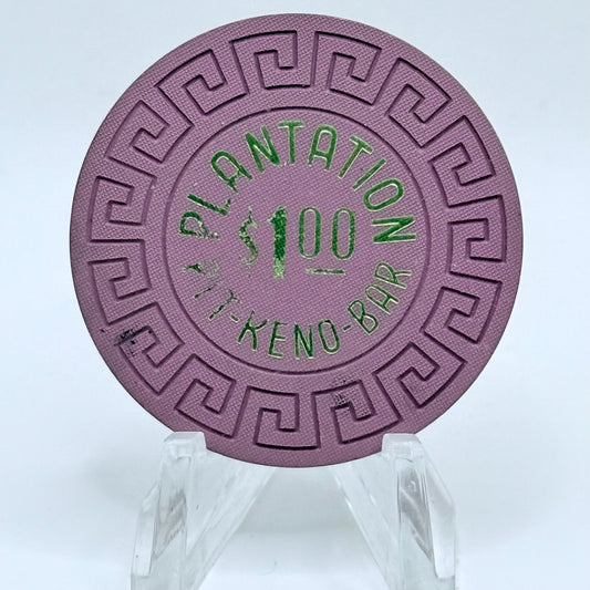 Plantation Sparks Nevada 1980 $1 NCV Casino Chip N5759