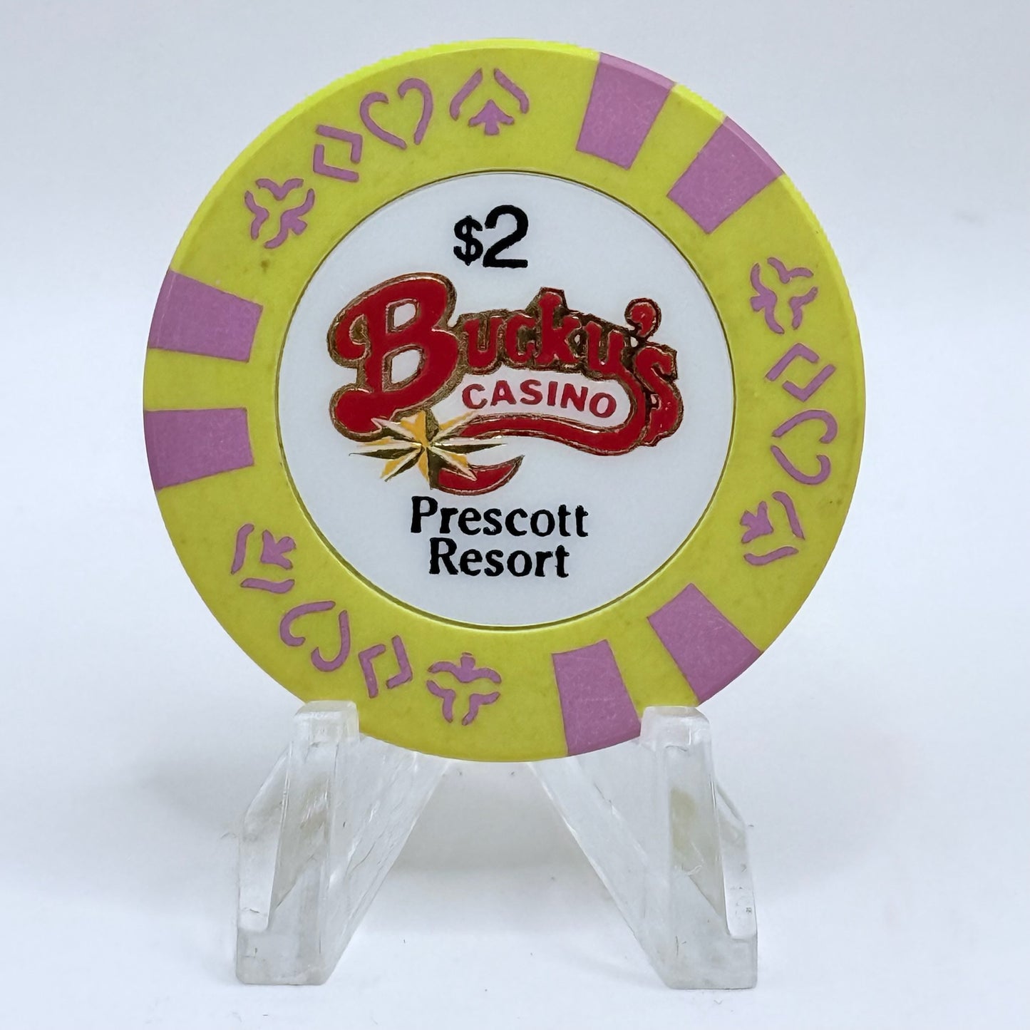 Bucky's Casino Prescott Arizona 1996 $2 Casino Chip