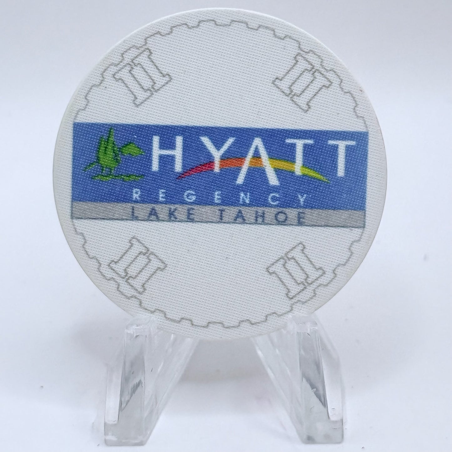 Hyatt Regency (Lake Tahoe) Incline Village Nevada 1991 Series 2 White Roulette Casino Chip N0711