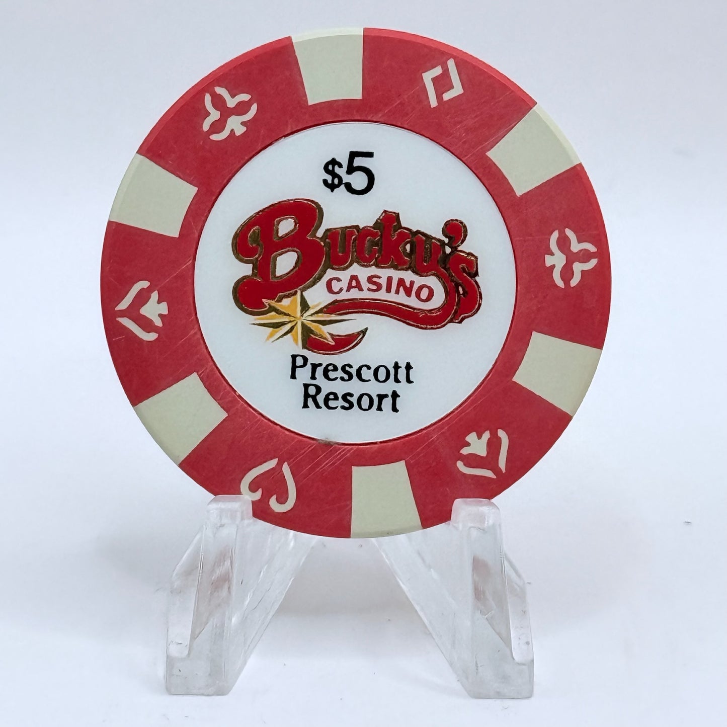 Bucky's Casino Prescott Arizona 1996 $5 Casino Chip