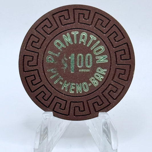 Plantation Sparks Nevada 1980 $1 NCV Casino Chip N5762