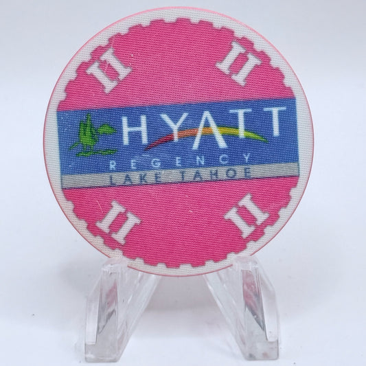 Hyatt Regency (Lake Tahoe) Incline Village Nevada 1991 Series 2 Pink Roulette Casino Chip N0711