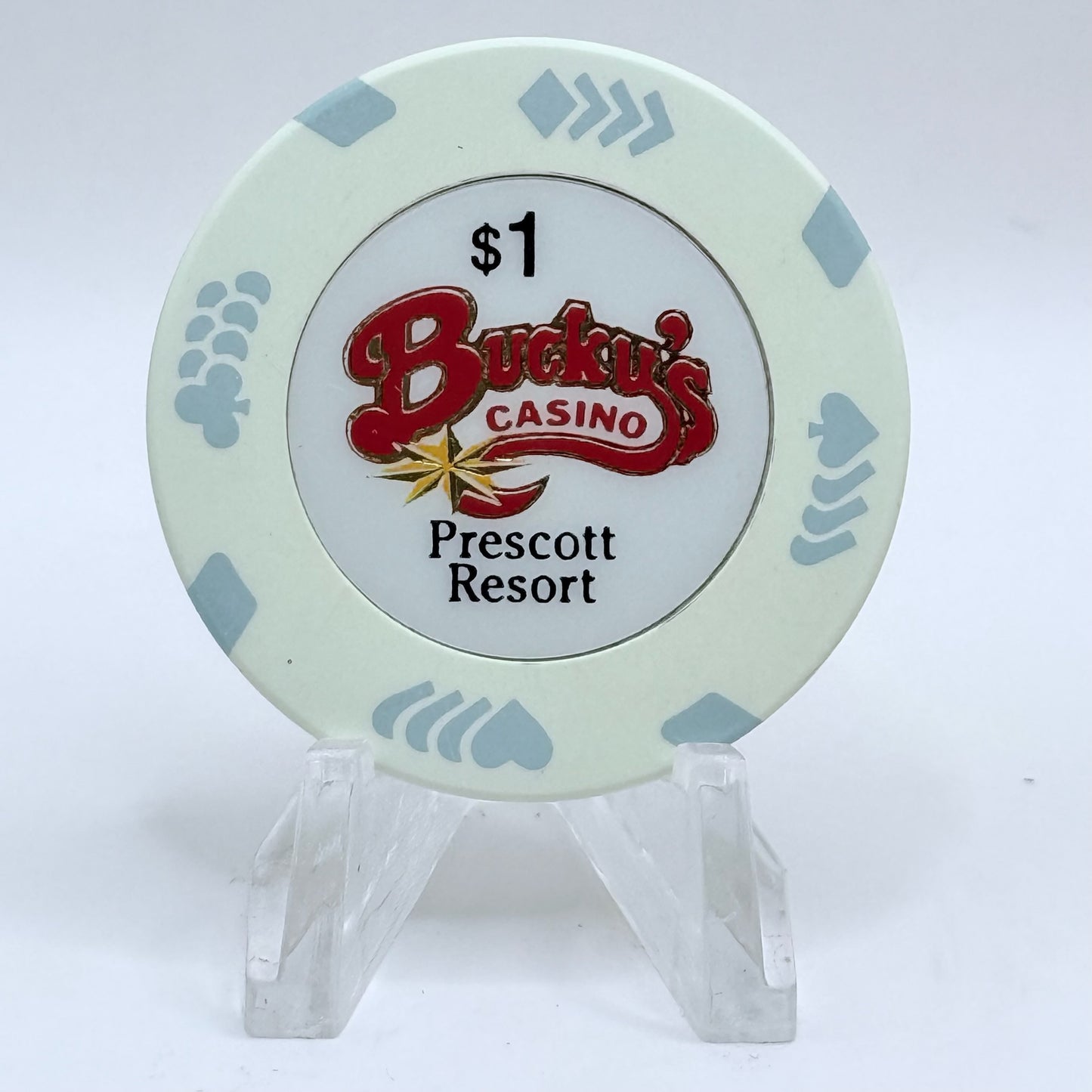 Bucky's Casino Prescott Arizona 1996 $1 Casino Chip