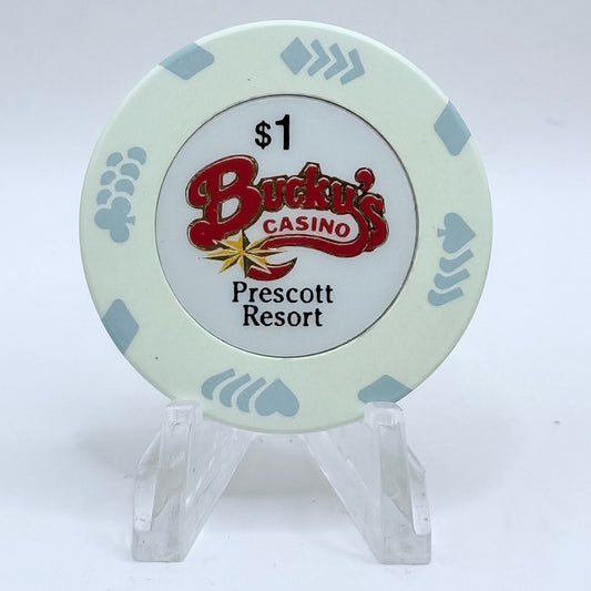 Bucky's Casino Prescott Arizona 1996 $1 Casino Chip