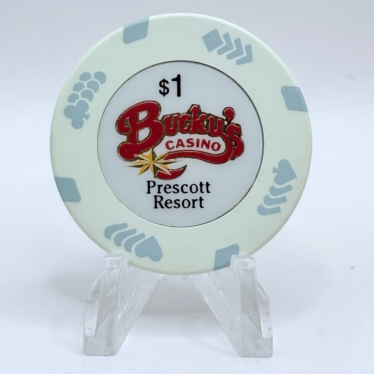 Bucky's Casino Prescott Arizona 1996 $1 Casino Chip
