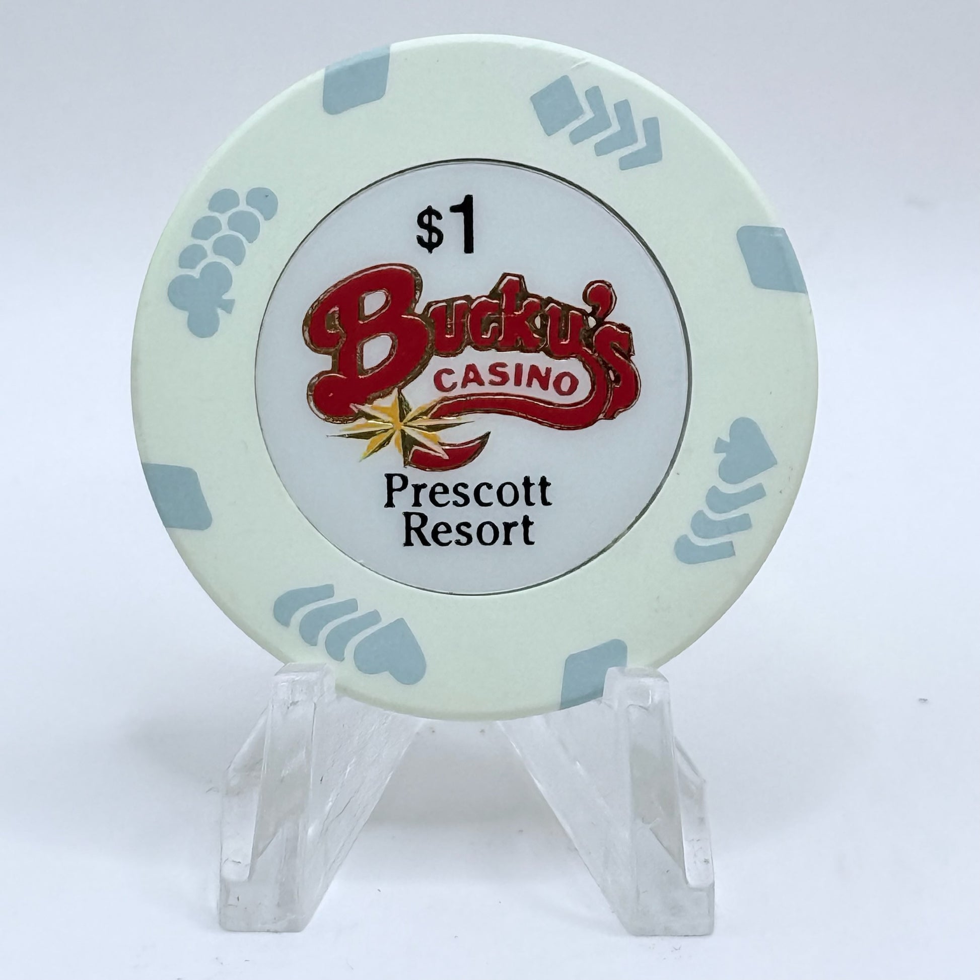 Bucky's Casino Prescott Arizona 1996 $1 Casino Chip