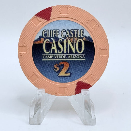 Cliff Castle Casino Hotel Camp Verde Arizona $2 Casino Chip
