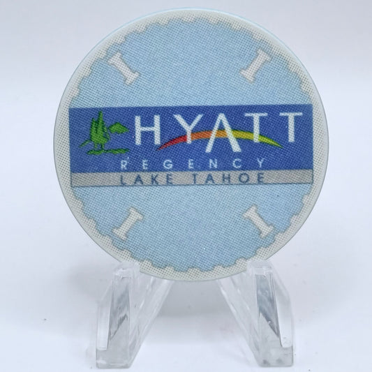 Hyatt Regency (Lake Tahoe) Incline Village Nevada 1991 'Blue' Series 1 Roulette Casino Chip N0708
