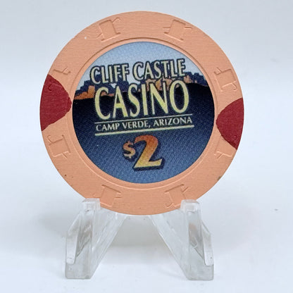 Cliff Castle Casino Hotel Camp Verde Arizona $2 Casino Chip