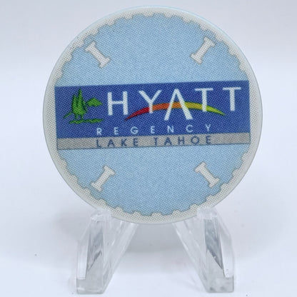 Hyatt Regency (Lake Tahoe) Incline Village Nevada 1991 'Blue' Series 1 Roulette Casino Chip N0708