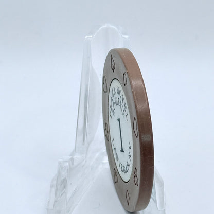 Jackie Gaughan's Plaza Las Vegas Nevada 1992 Series 1 Roulette Casino Chip V6829