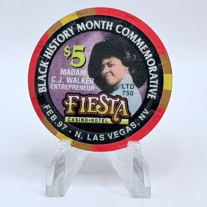 Fiesta Rancho N. Las Vegas Nevada 1997 Series 3 LE $5 Casino Chip N8230