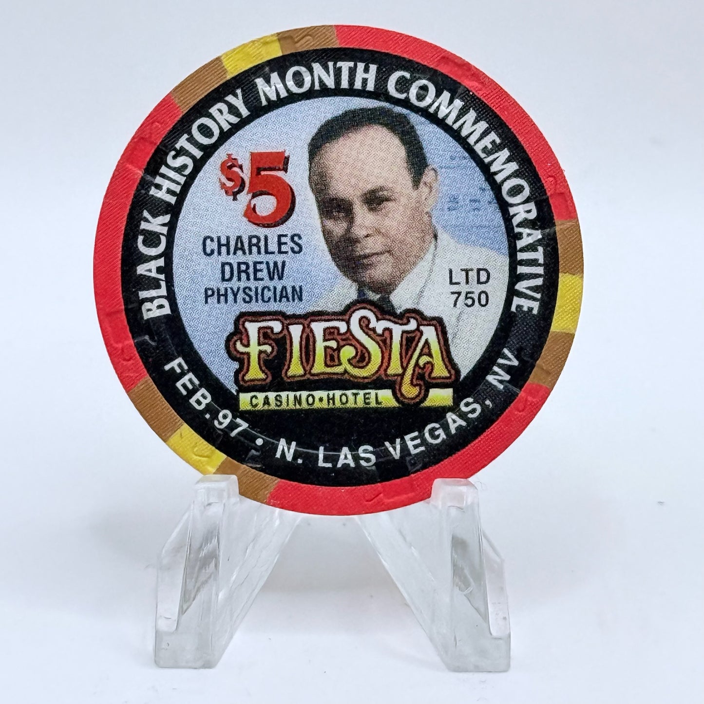Fiesta Rancho N. Las Vegas Nevada 1997 Series 3 LE $5 Casino Chip N8228