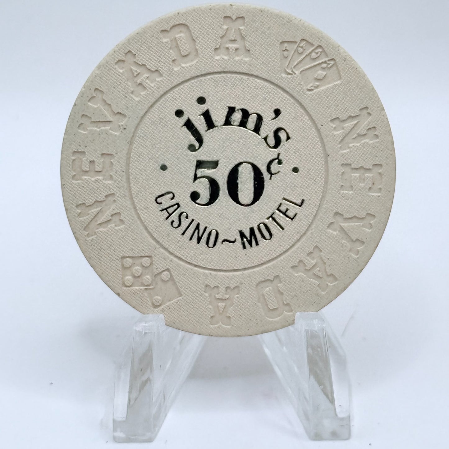 Jim's Casino Wendover Nevada 1980 $0.50 Casino Chip N6084