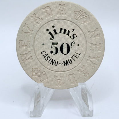 Jim's Casino Wendover Nevada 1980 $0.50 Casino Chip N6084