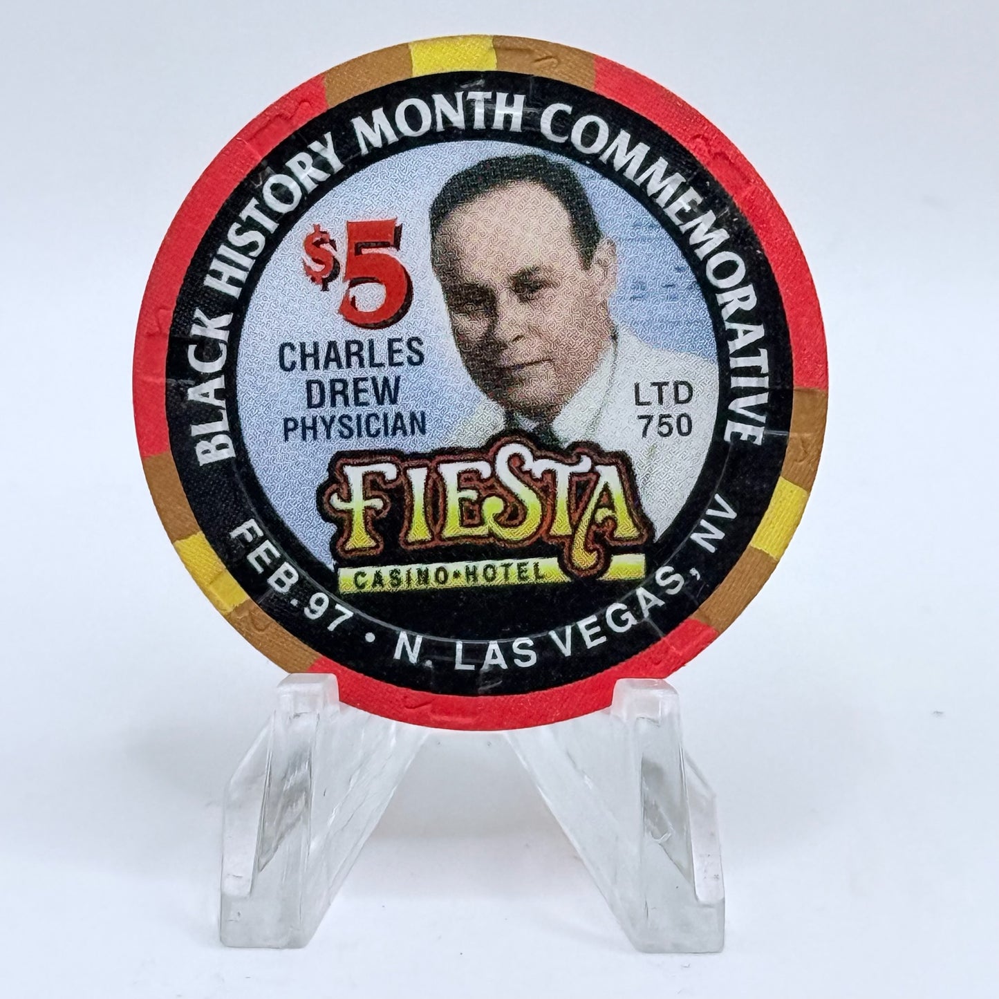 Fiesta Rancho N. Las Vegas Nevada 1997 Series 3 LE $5 Casino Chip N8228