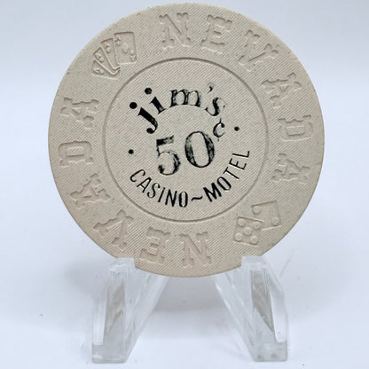 Jim's Casino Wendover Nevada 1980 $0.50 Casino Chip N6084