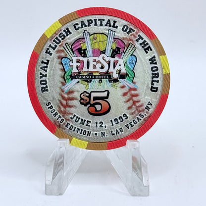 Fiesta Rancho N. Las Vegas Nevada 1999 'John Blanchard' LE $5 Casino Chip V4120