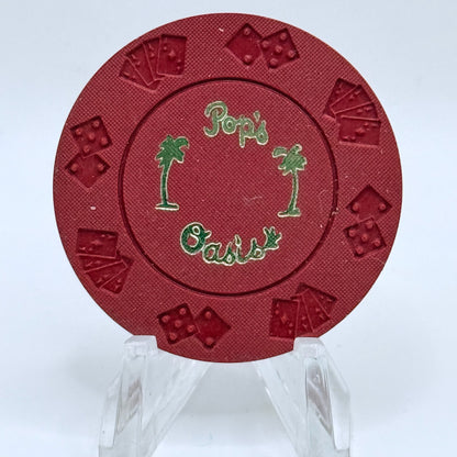 Pop's Oasis Jean Nevada 1972 Casino Chip N1027