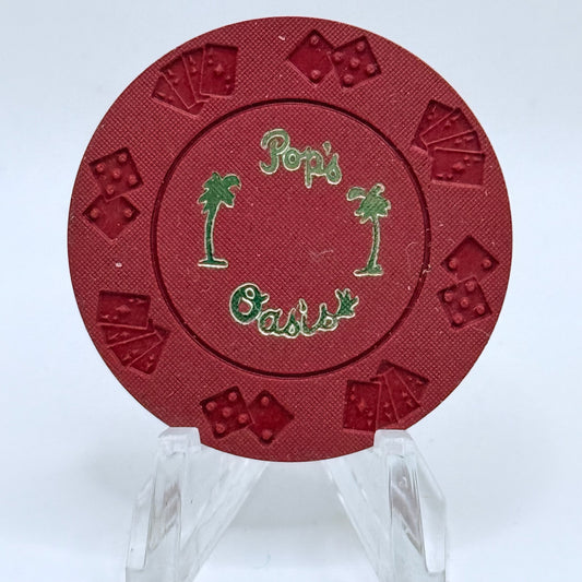 Pop's Oasis Jean Nevada 1972 Casino Chip N1027