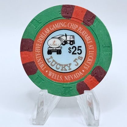 Lucky J's Wells Nevada 1994 $25 Casino Chip N2732