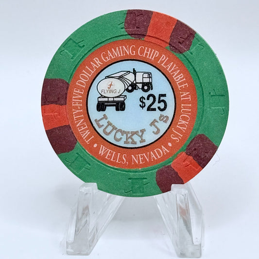Lucky J's Wells Nevada 1994 $25 Casino Chip N2732