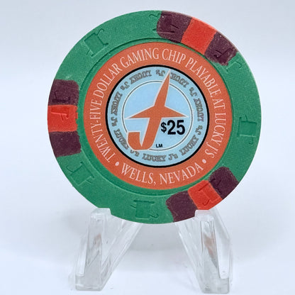 Lucky J's Wells Nevada 1994 $25 Casino Chip N2732
