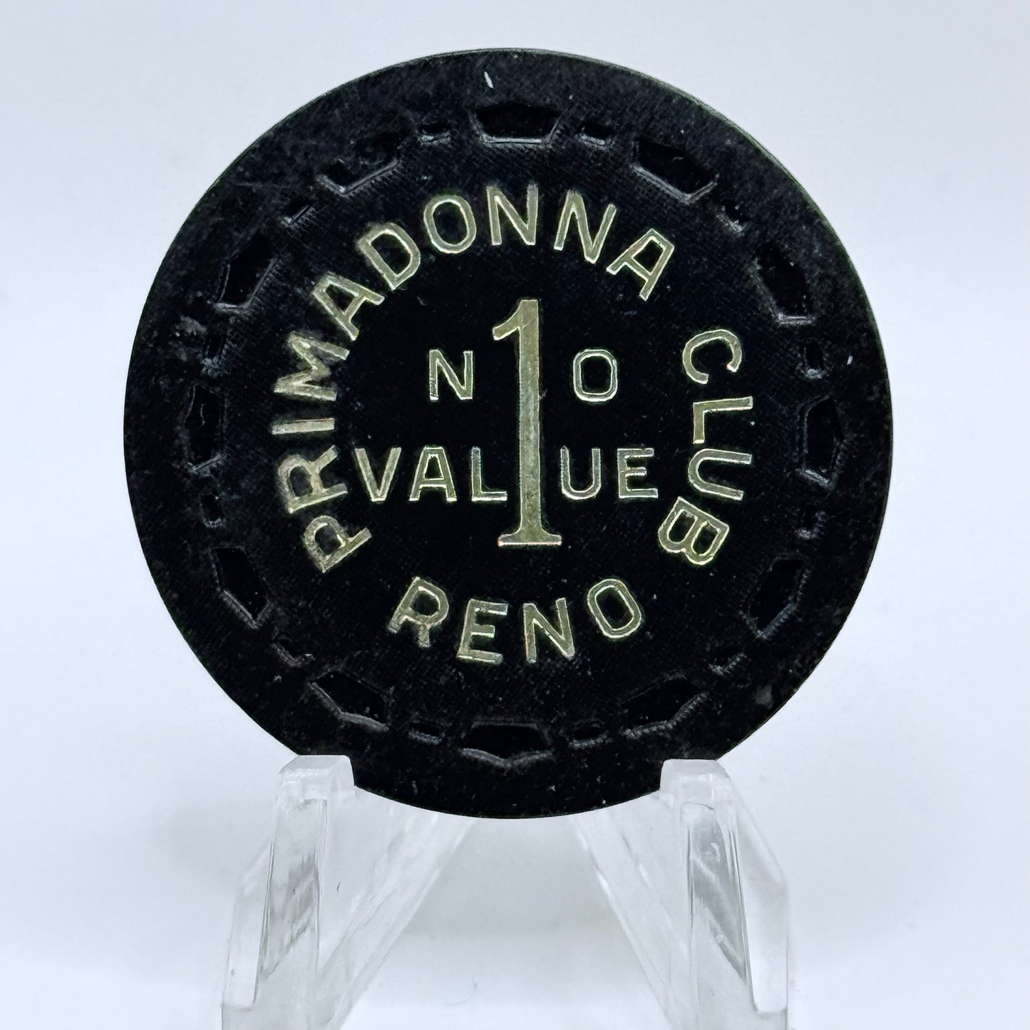 Primadonna (Club) Reno Nevada 1956 $1 NCV Casino Chip N6704