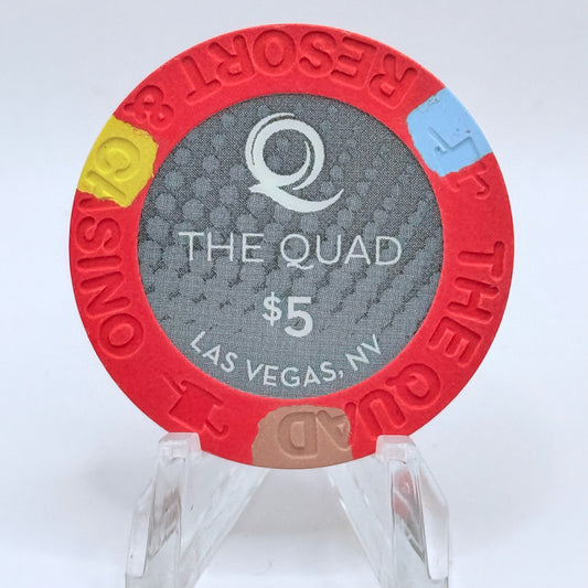 The Quad Las Vegas Nevada 2012 $5 Casino Chip D0883