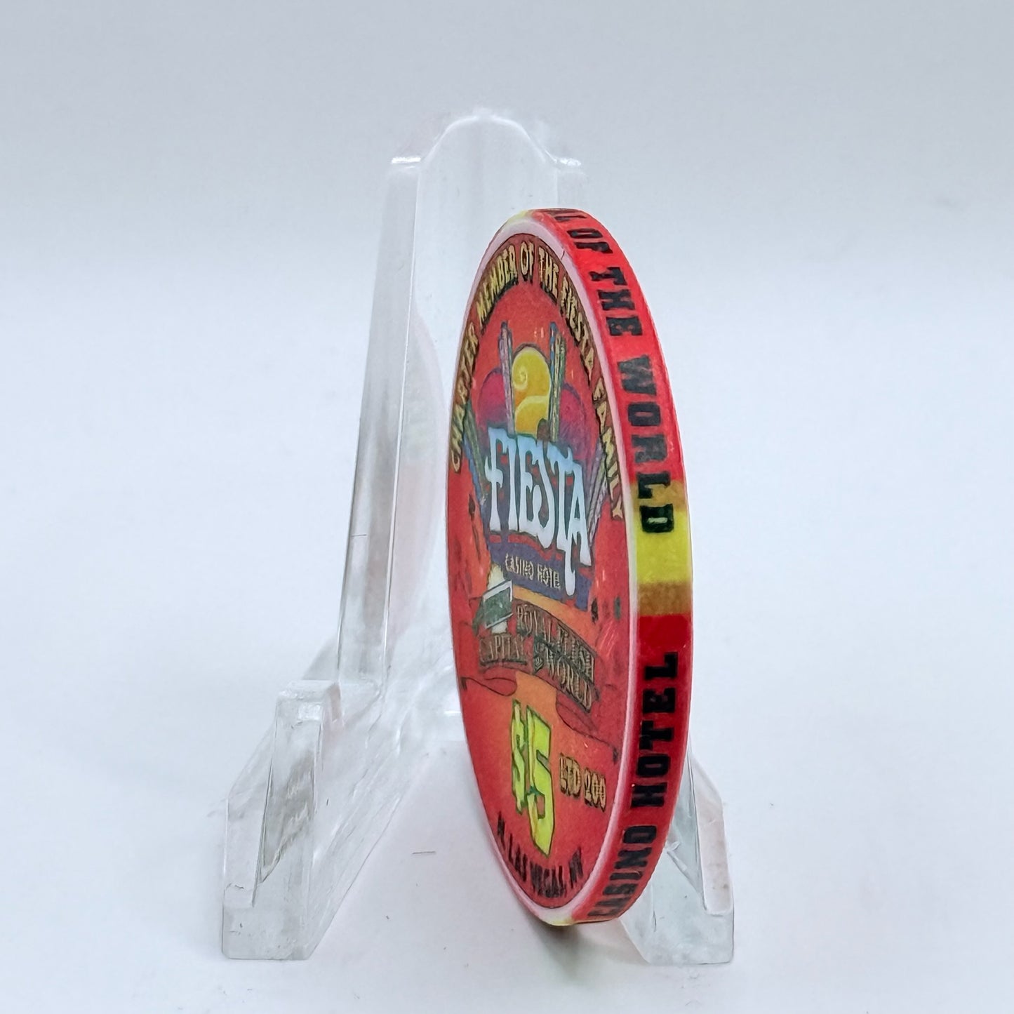 Fiesta Rancho N. Las Vegas Nevada 1999 '5th Anniversary' LE $5 Casino Chip V4099