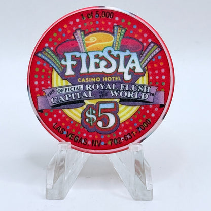 Fiesta Rancho N. Las Vegas Nevada 2001 'John James' LE $5 Casino Chip V8449