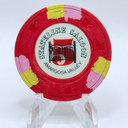 Stateline Saloon Amargosa Valley Nevada 1984 $5 Casino Chip N2557
