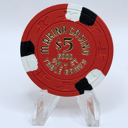 Marina Las Vegas Nevada 1980 $5 NCV Casino Chip N2501