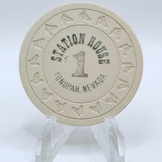 Station House Tonopah Nevada 1982 $1 Casino Chip V3462