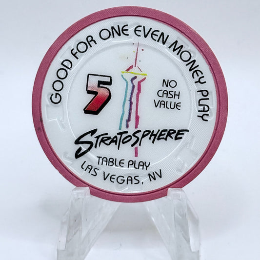 Stratosphere Las Vegas Nevada 1996 $5 NCV Casino Chip V1604