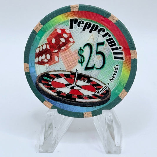 Peppermill Reno Nevada 1995 $25 Casino Chip N2669