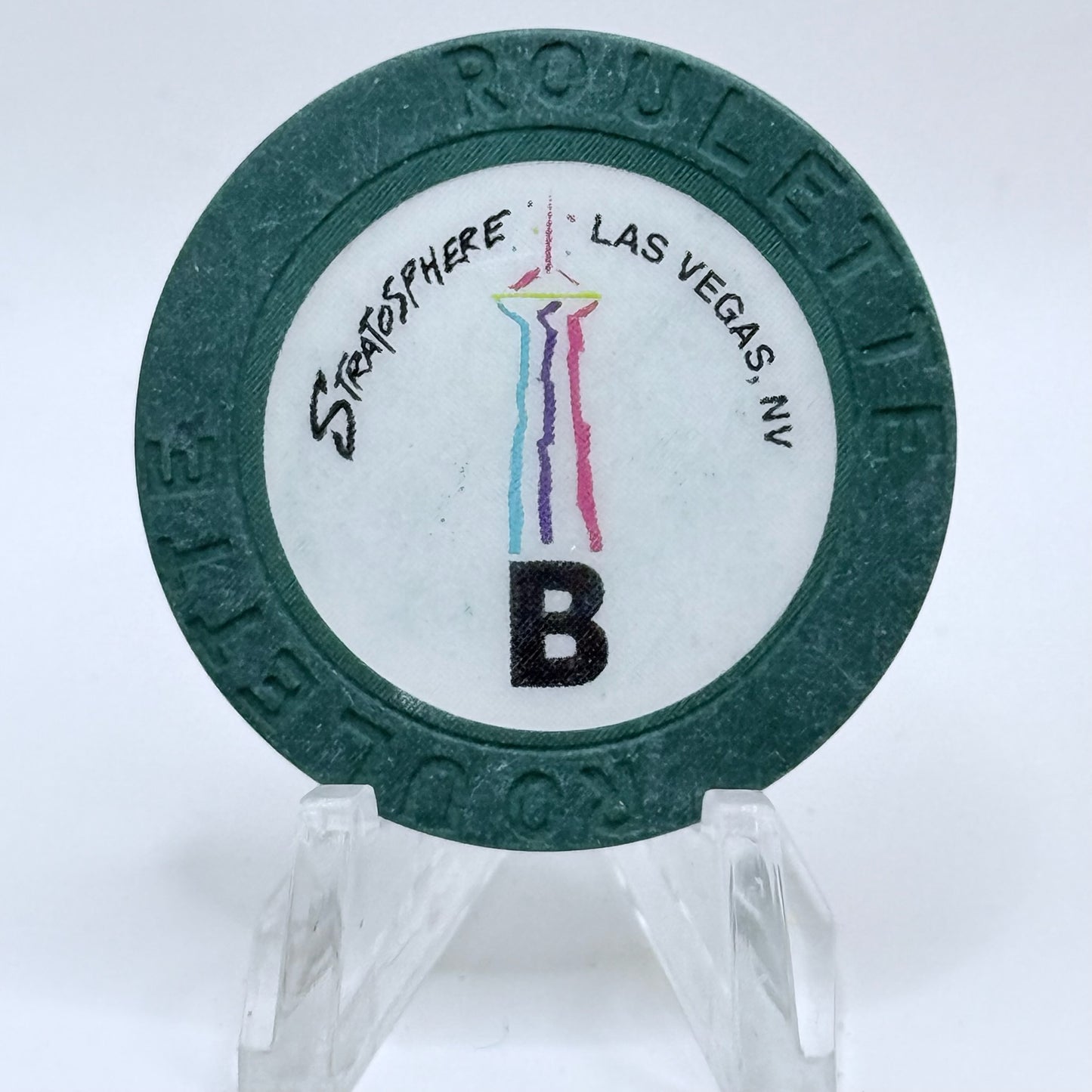 Stratosphere Las Vegas Nevada 1996 Series 31 Roulette Casino Chip V9851