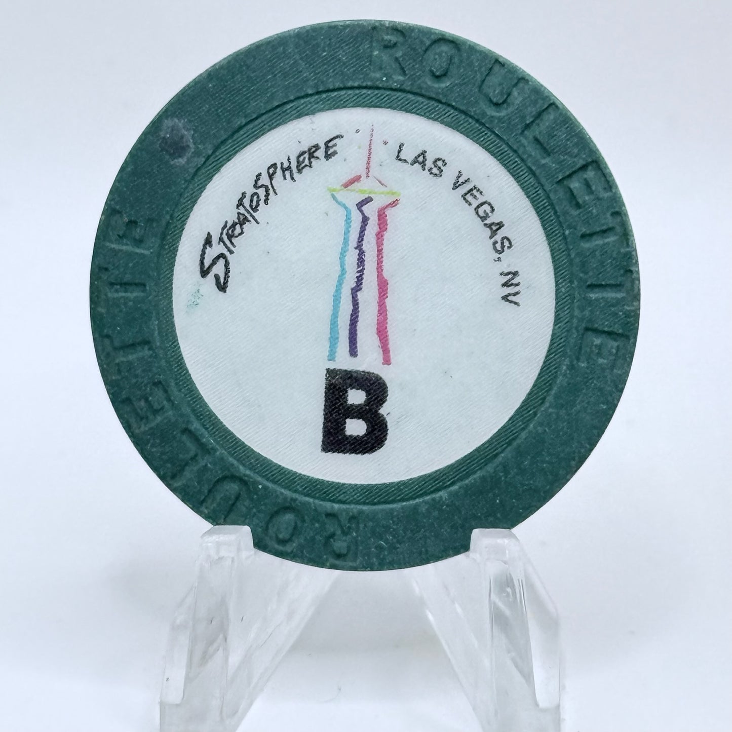 Stratosphere Las Vegas Nevada 1996 Series 31 Roulette Casino Chip V9851
