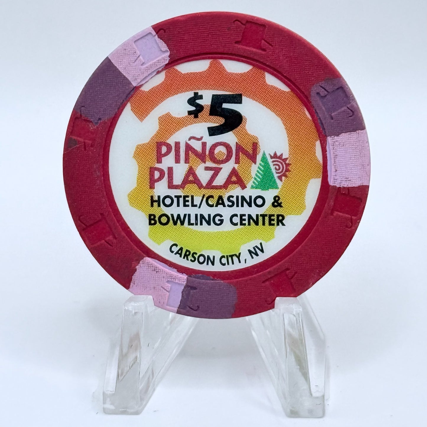 Piñon Plaza Carson City Nevada 1995 $5 Casino Chip N2485