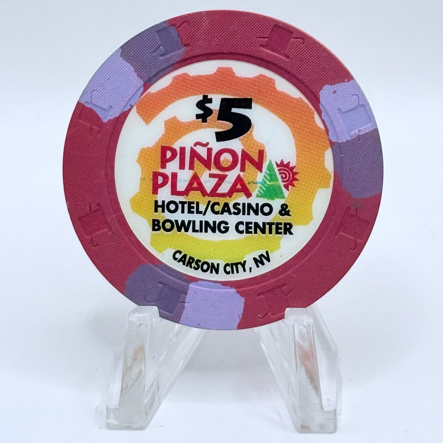 Piñon Plaza Carson City Nevada 2002 $5 Casino Chip E5853